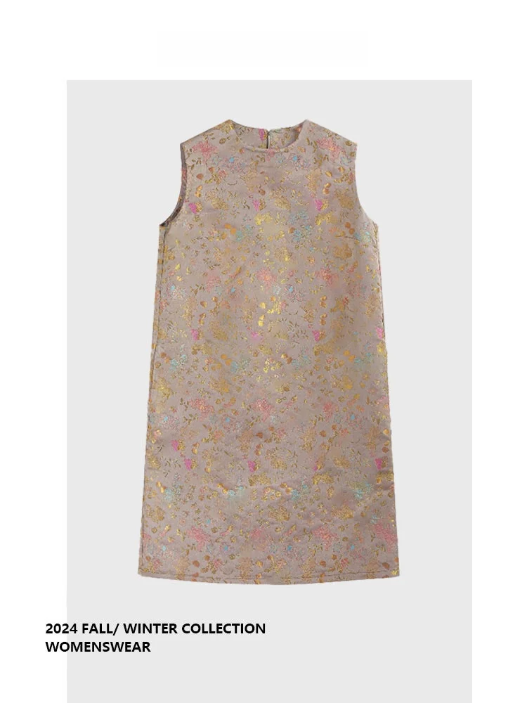 

Forever 2 Retro Chinese Sle Floral Embroidery Dr Ele Luxury High-End Feelment Autumn Season Women's Svel Dr