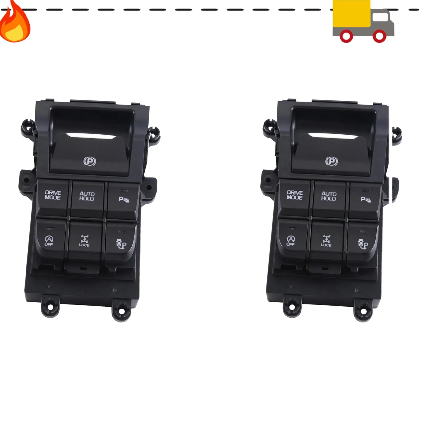 

2X Car Electronic Handbrake Switch Console Floor Switch 93300D3030 93300F8060 For Hyundai Tucson TL 2015-2018
