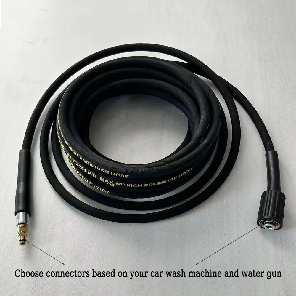 High Pressure Washer Steel Wire Hose Car Wash Water Cleaning Hose Extension Hose Explosion-proof Steel Wire Jet Wash Cord Pipe