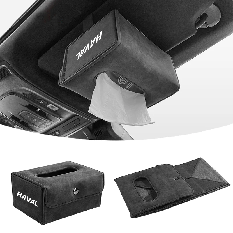 

Car Seat Back Armrest Type Folding Tissue Box For Haval H6 JOLION HEV H3 H2 F7 F7X H9 H5 M4 Great Wall Poer GWM Accessories