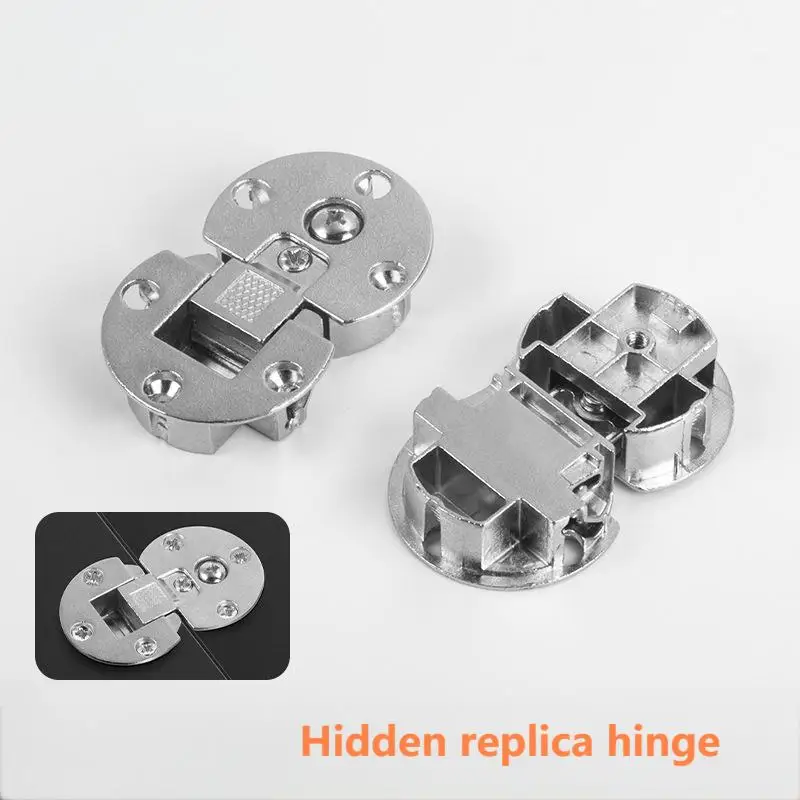 

2PCS Zinc alloy concealed hinge flip board hinge up and down flip door hinge 90 degree folding hinge wooden board table hinge
