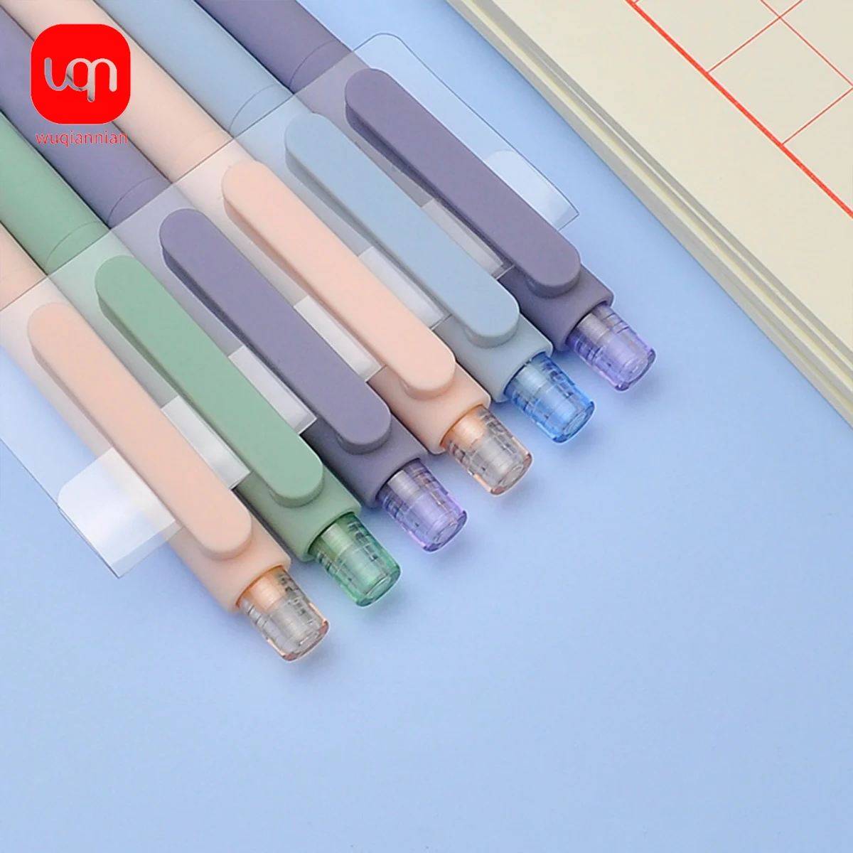 Macaron Matte Retractable Gel Pen Set 0.5mm Smooth Ink Signature Pen for Students and Office Supplies