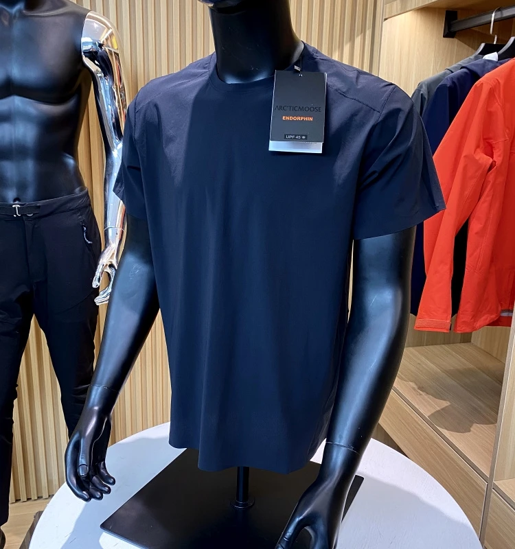 قميص رياضي خارجي قصير الأكمام للرجال عالي الجودة سريع الجفاف وقابل للتنفس للصيف برقبة مستديرة وتصميم رقيق بقصة قياسية #3