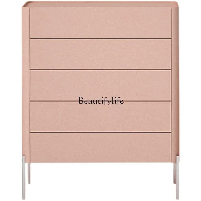 

ls 04Italian light luxury chest, four-bucket chest of drawers with minimalist paint on the bedroom wall