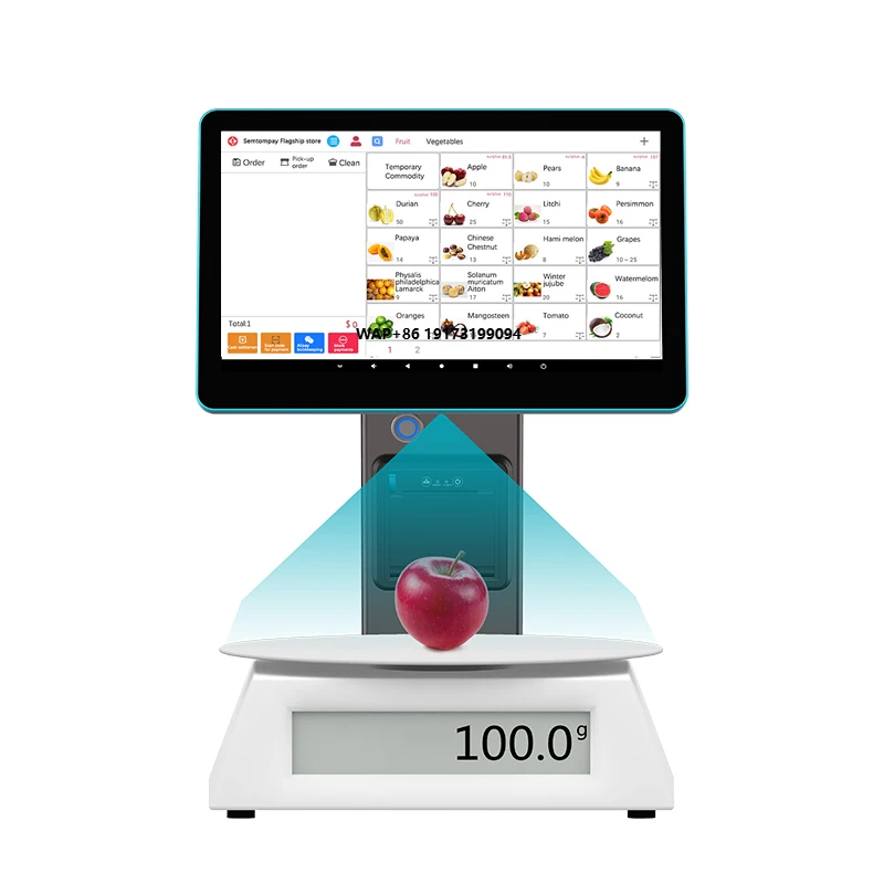 

Professional Factory 15.6 Inch AI Touch Screen All in One Smart Cash Register with External Scale
