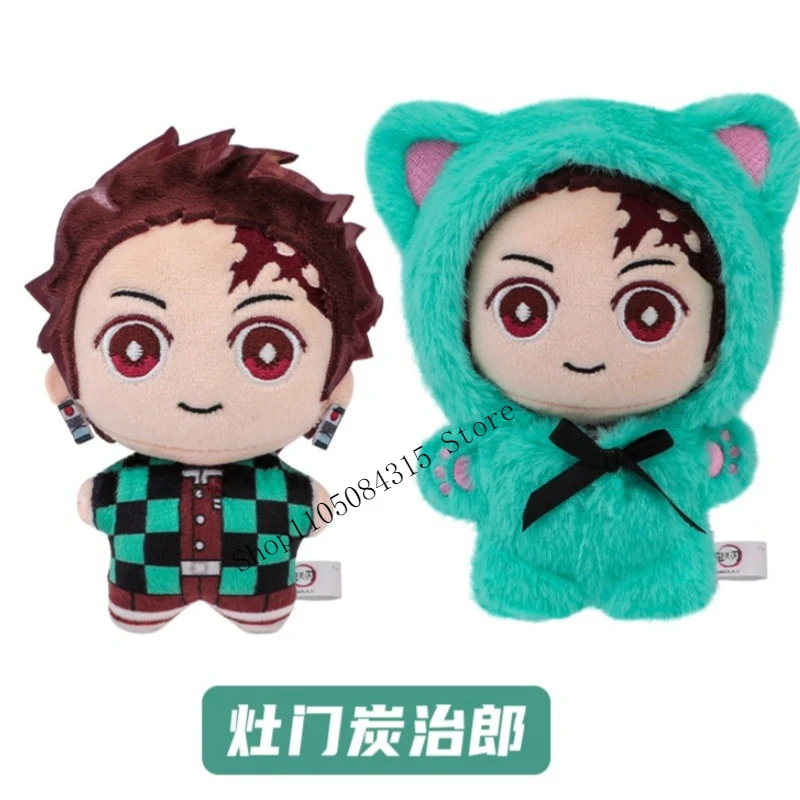 Oryginalna seria pluszaków EAKI Demon Slayer Kimetsu no Yaiba Cat Paradise, figurki anime w blind boxach, seria dekoracyjna, zabawka świąteczna.