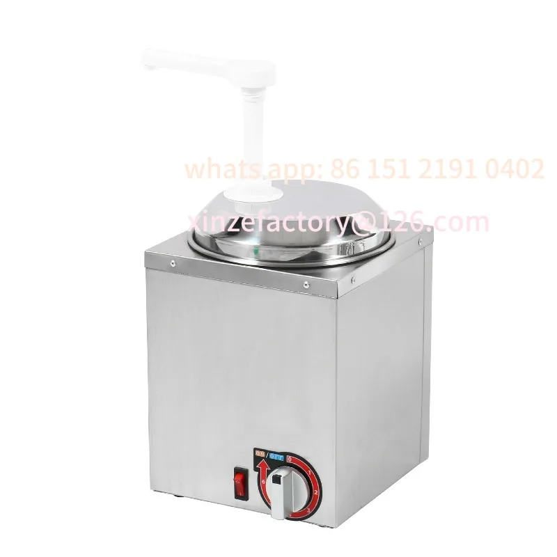 Customizable electric cheese machine dispenser square stainless steel electric sauce pump cheese insulation heating distribution