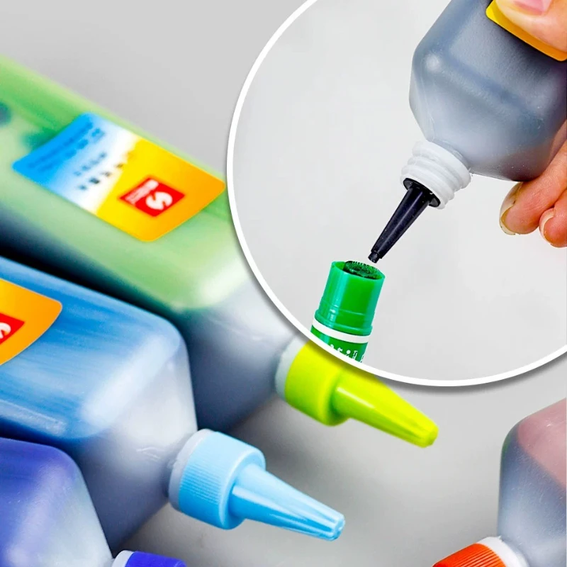 200ml Large Capacity Colored Oily Marker Refill Erasable Whiteboard Marker  Poster Pen Replenishment Liquid Supplies