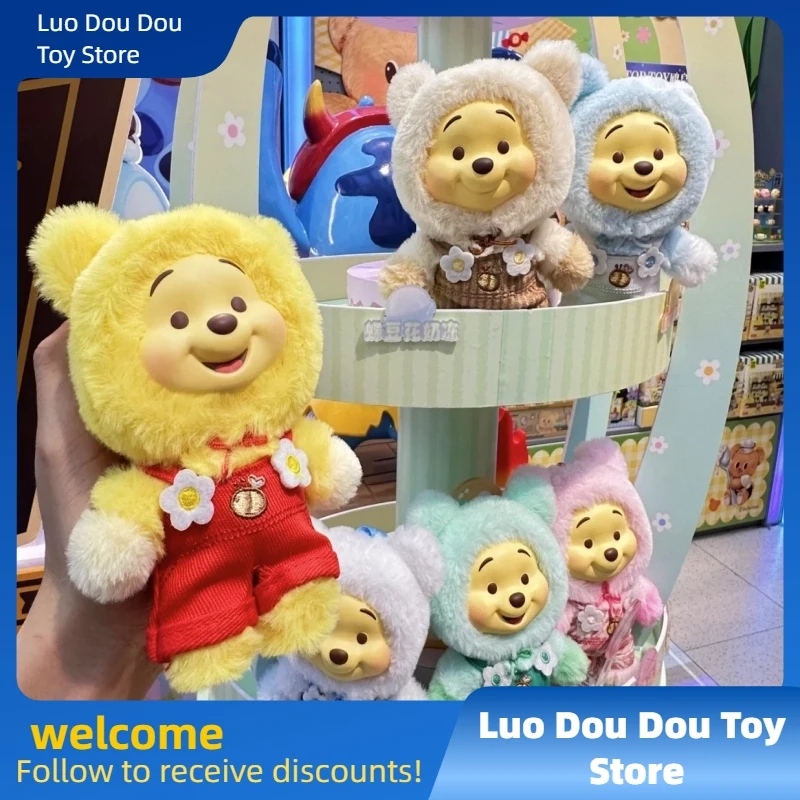 

2025 Disney Winnie The Pooh Candy Series Blind Box Kawaii Vinyl Face Pendant Pupu Bear Doll Toy Collectible Trendy Surprise Gift