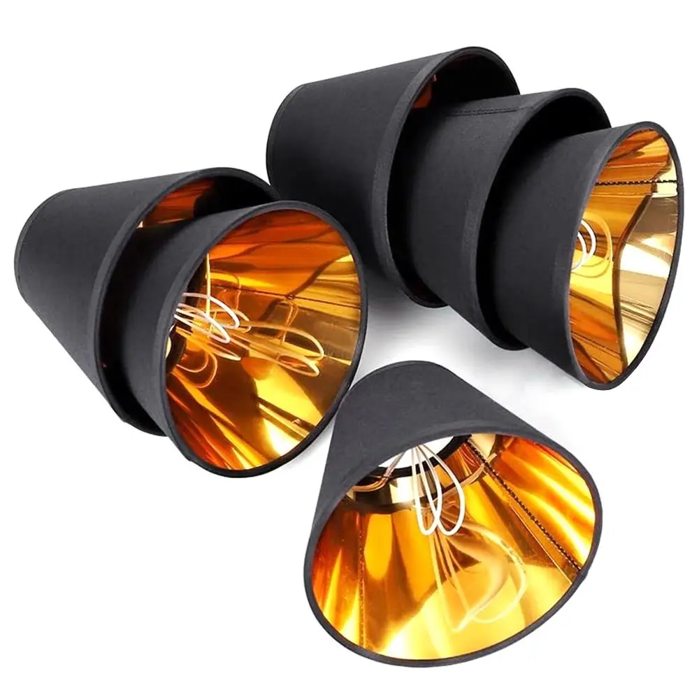 Accessories Nordic Style Lamp Covers Fabric Black Indoor Lighting Metal Lamp Shade Home Decoration