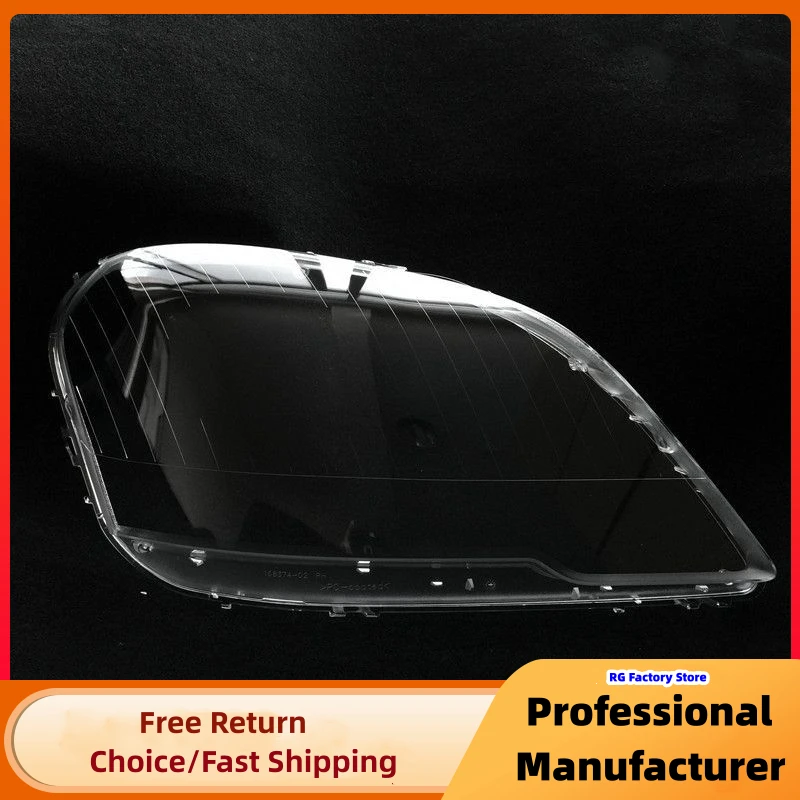 Left+Right Front Headlight Lens Cover For Mercedes Benz W164 ML-Class ML300 ML350 ML450 2009-2011Transparent Lampshade
