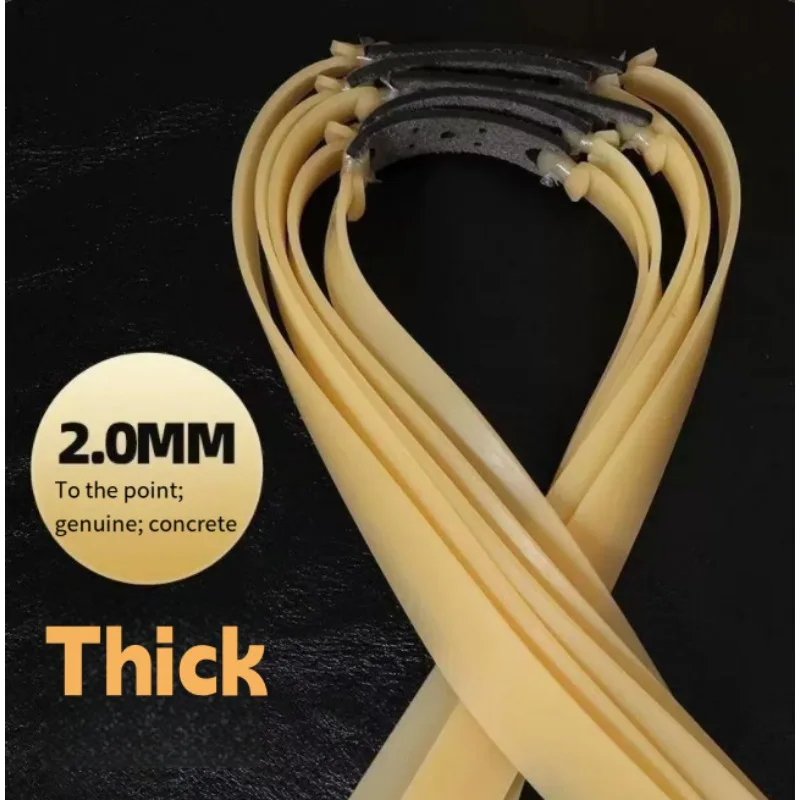 2MM Powerful Resilient Flat Latex Elastic Rubber Band For Slingshot Catapult Replacement Tape Accessory Outdoor Hunting Shooting