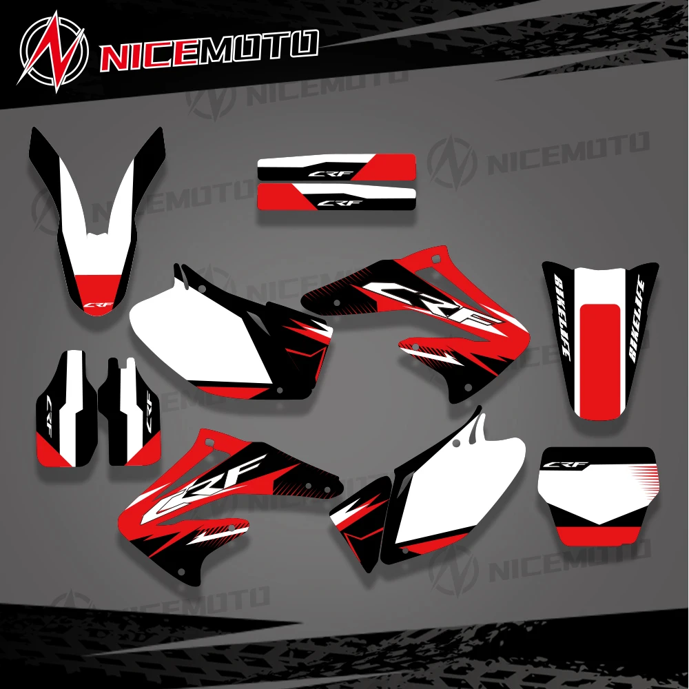 Motorcycle Team Graphics Backgrounds Decal Sticker Kits for Honda CRF450R CRF450 2002 2003 2004 CRF 450 R 450R Protector Sticker