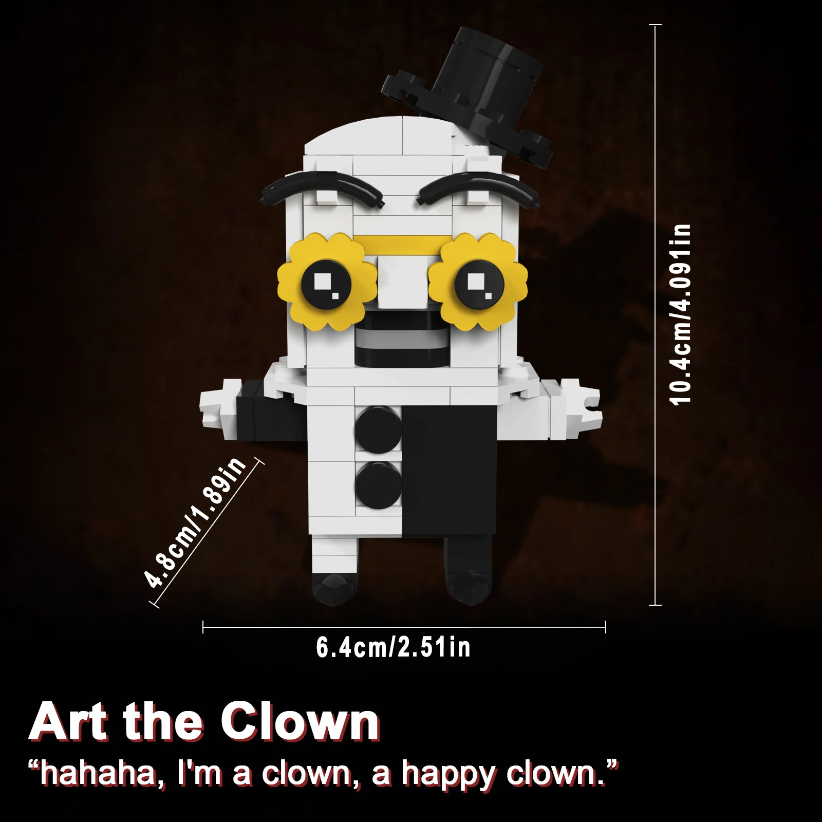 مكعبات بناء المهرج الفنية، مجموعة بناء شخصيات فيلم الرعب، هدية مثالية للهالوين لمحبي الأولاد والبنات البالغين #6