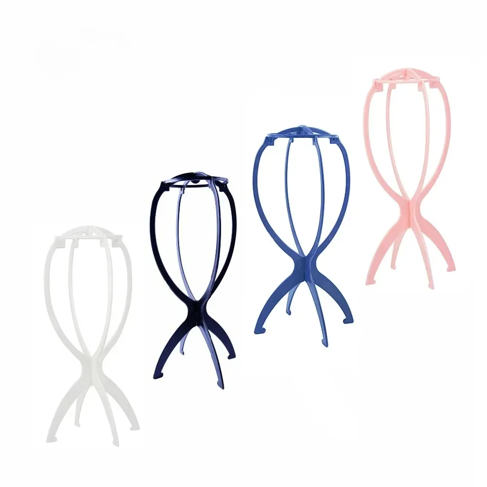 

Folding Wig Stand Plastic Adjustable Portable Wig Placement Bracket Barbershop Fashion Model Display Holder Wig Accessories