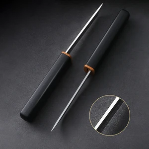 Gerade gerade Edelstahlmesser scharfe Taschenmesser, tragbares Überleben im Freien, Schneidwerkzeuge, Fischereimesser, 2 in 1 8 Hauptverkaufsmesser mit Doppelklinge - №1