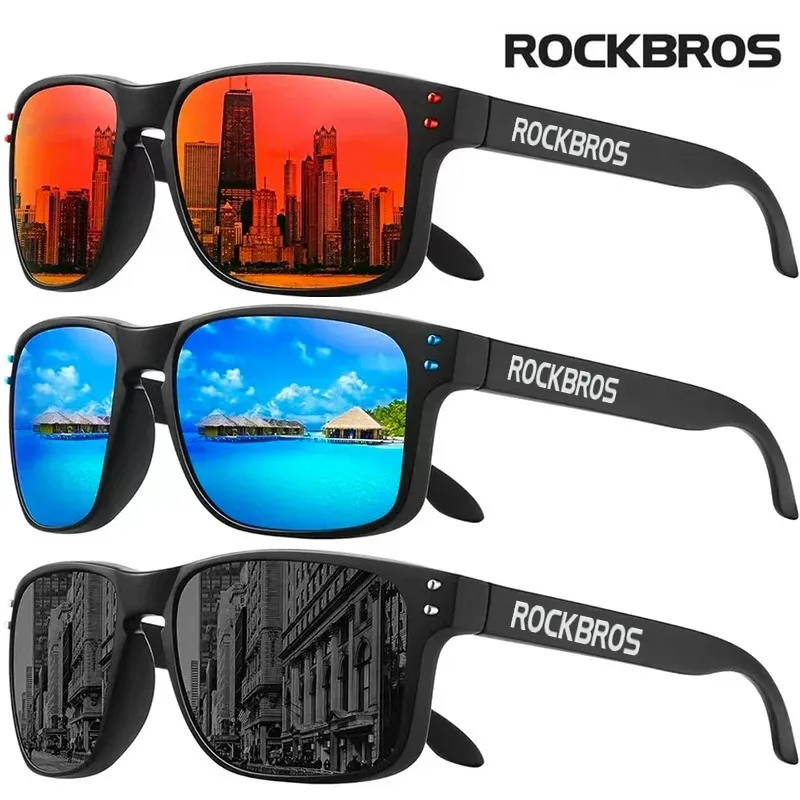 ROCKBROS Polarized square sunglasses for men and womenhigh-quality sunglassesUV protective glasses