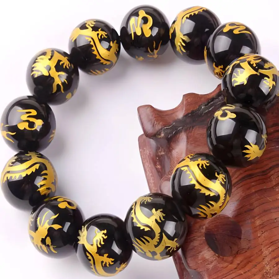 

Black agate Stone Bracelet 108 Buddha Beads Natural stone Hand elastic Jewelry Zen Yoga Tibetan Meditation Bodhi Bohemian Chakra