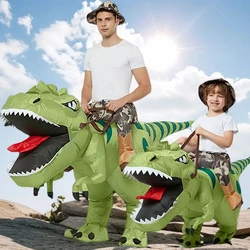 Inflatable Dinosaur Velociraptor Costume Halloween Carnival Party Adult Kids Fun Cartoon Cosplay Dinosaur Dress Up Costume Gift