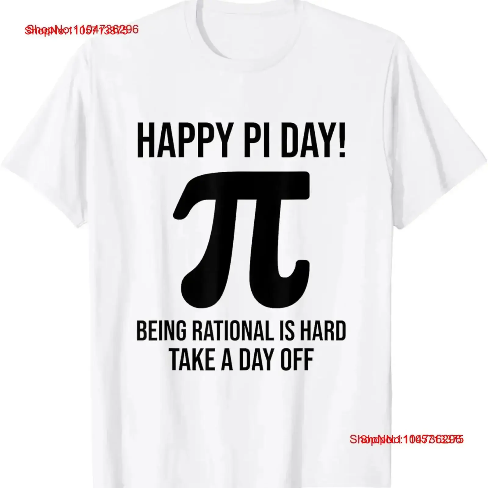 Pi Day Being Rational Is Hard Teacher Science Math Equation T Shirt vintage Washed Soft designer clothes Casual Breathable