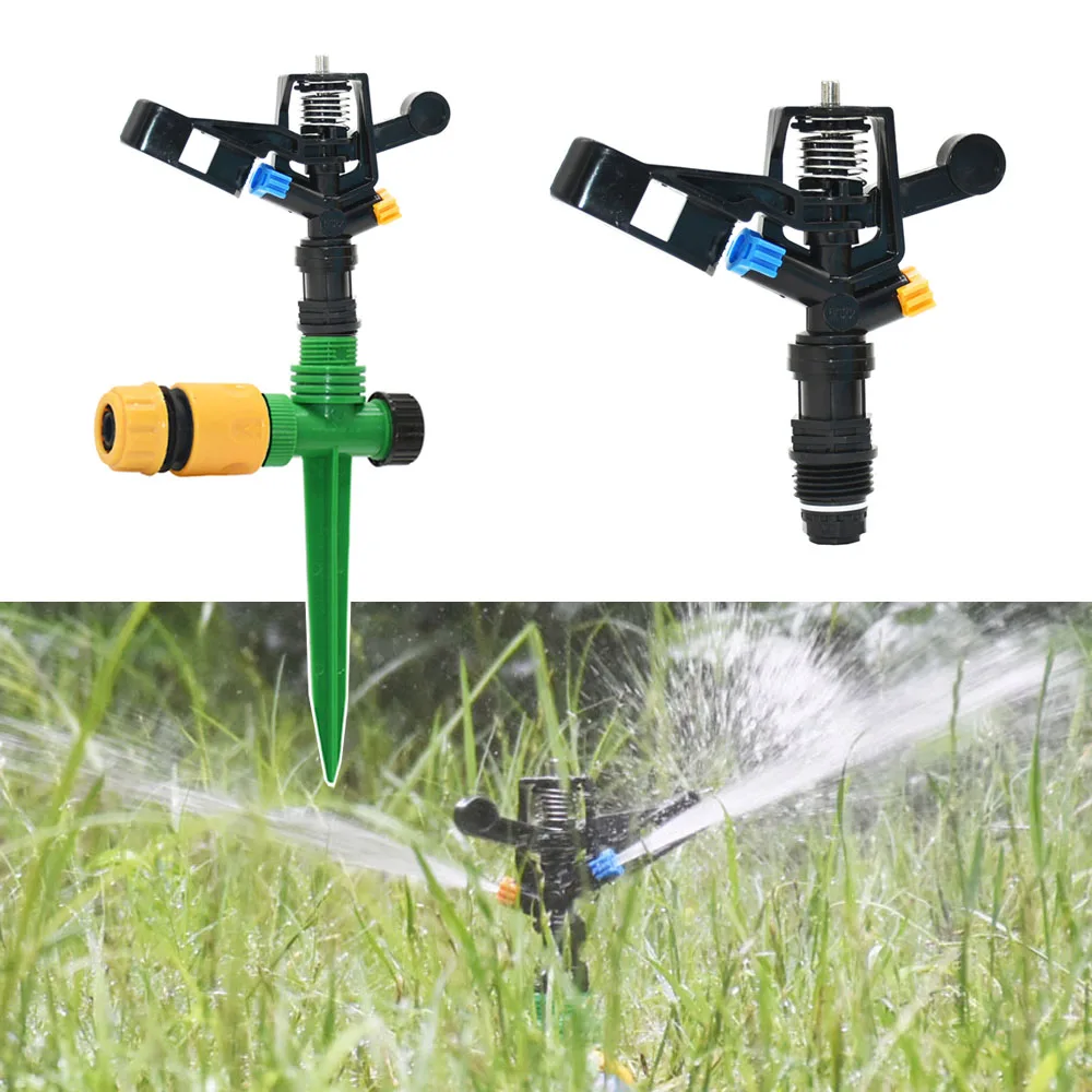 Automatic Rotating Jet Sprinklers G1/2 Male Thread Rocker Nozzles For Garden Agriculture Lawn Irrigation