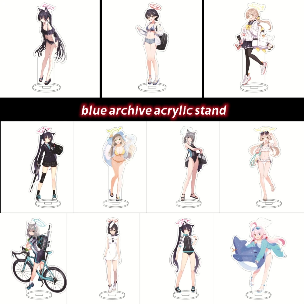 Anime Peripheral Blue Archive Stand Misono HD Mika Shirasu Azusa Yutori Natsu Acrylic Standing Model Plate Desk Display Ornament