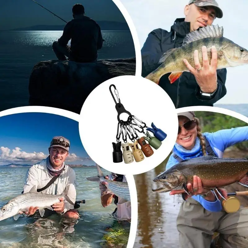 652F الصيد إغراء قبعات حالة صندوق معالجة الصيد أداة خطاف صيد على شكل سمكة الطعوم حامي