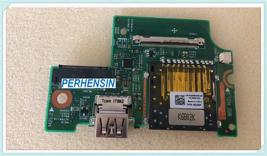 GENUINE FOR Dell Inspiron Power Button USB SD Card Reader IO Circuit Board  448.0522.00sc CN-B52D06 Tested Fast Shipping