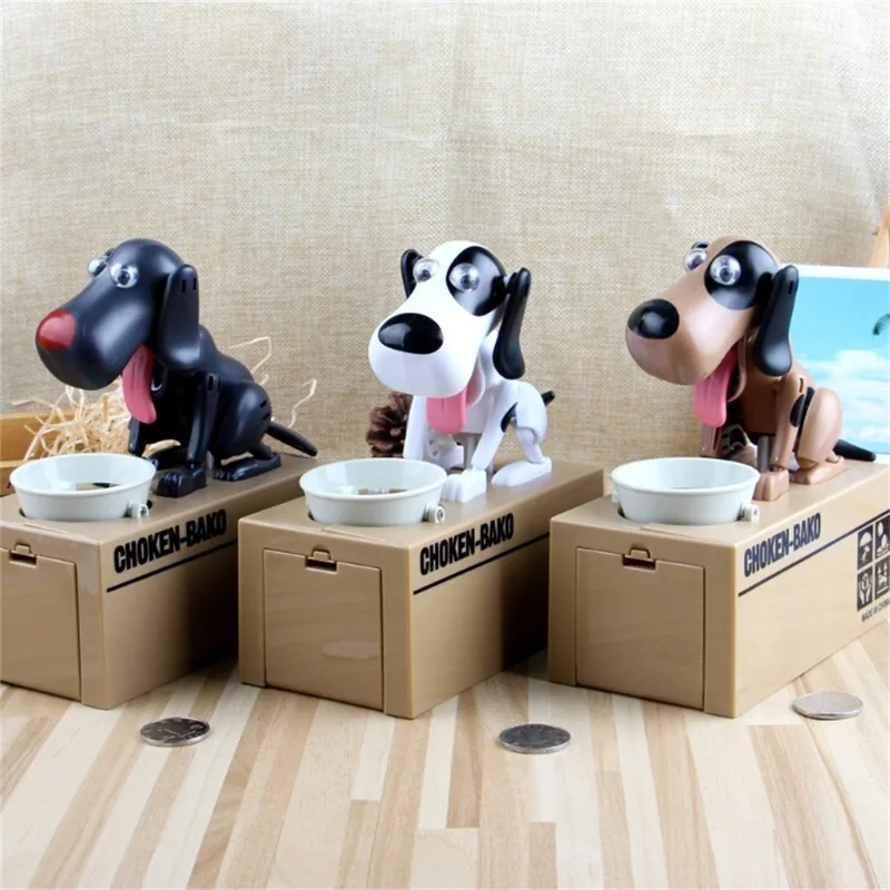 Automated Dog Steal Coin Bank  Bank Money Saving Box Gift Cute Educational juguetes brinquedos toys for children