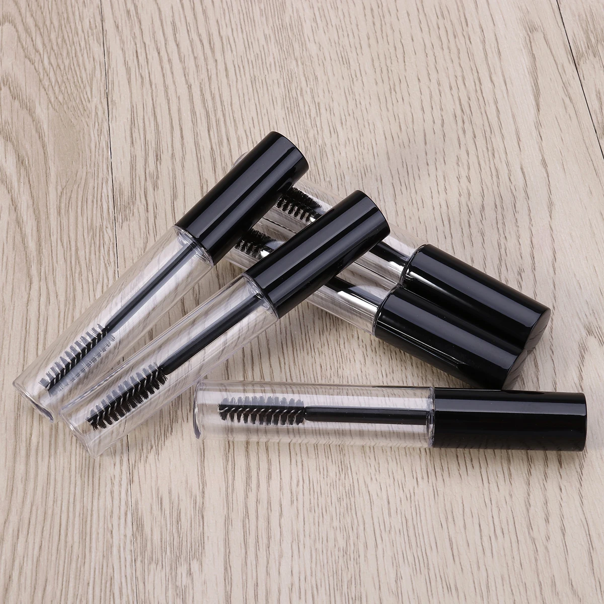 

5pcs Empty Mascara Tube Container Transparent Mascara Tube Eyelash Cream Bottle Container Eyelash Cream Storage Travel Size