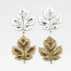 10/pcs 34x41mm Antique Silver/Bronze Maple leaf connection Charm Pendant Diy Necklace Jewelry Making Handmade Craft