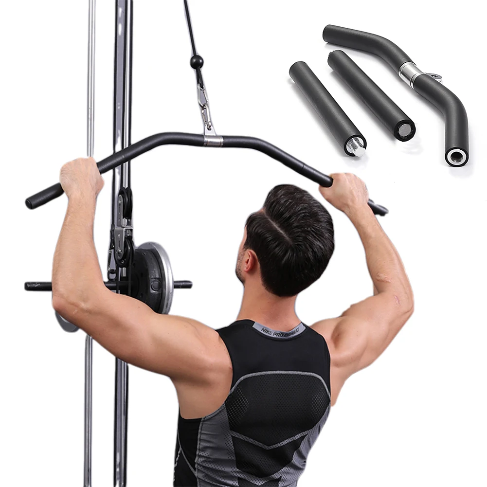 LAT Pull Down Bar Triceps Pulldown Bar Detachable Fitness Grip Adjustable LAT Pulldown Handle Attachments for Muscle Building