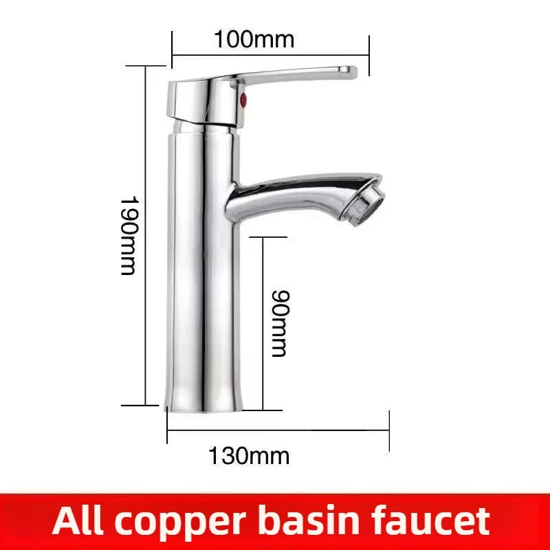 Excellent Basin Hot and Cold Water Tap Bathroom Cabinet Bathroom Mixing Valve Table Basin Washbasin Household Single Hole Water