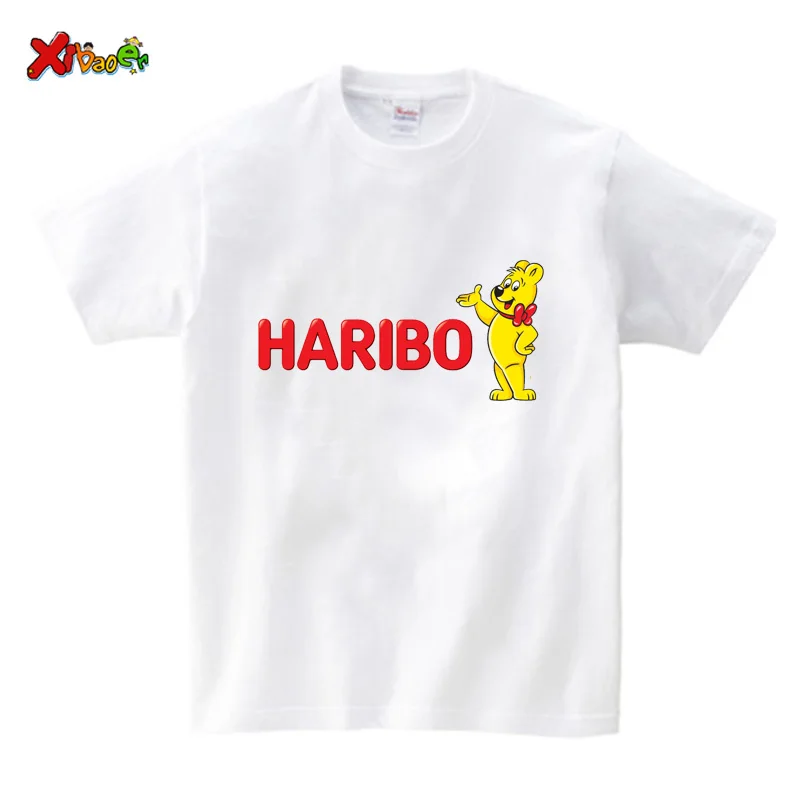 

Kids T Shirt for Girls Little Bear Candy T-shirt Children Shirt Cute Kids T Shirts Cartoon Boys Sweet Girls Teen Boys Shirt Cool