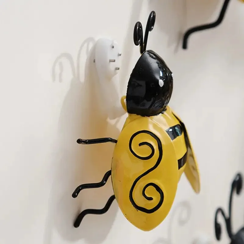 Cute Bumble Bee Backyard Garden Accent Play House Decorative Metal Art Sculpture Home Garden for Outdoor - view 5
