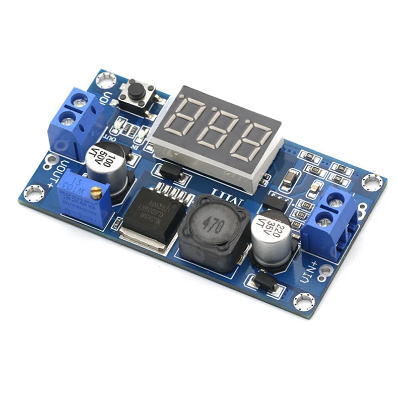 BAAG-2Pcs XL6009 DC-DC Booster Module Adjustable Step-Up Boost Converter Module DC-DC 4.5V-32V To 5V-35V 4A Step-Up Module
