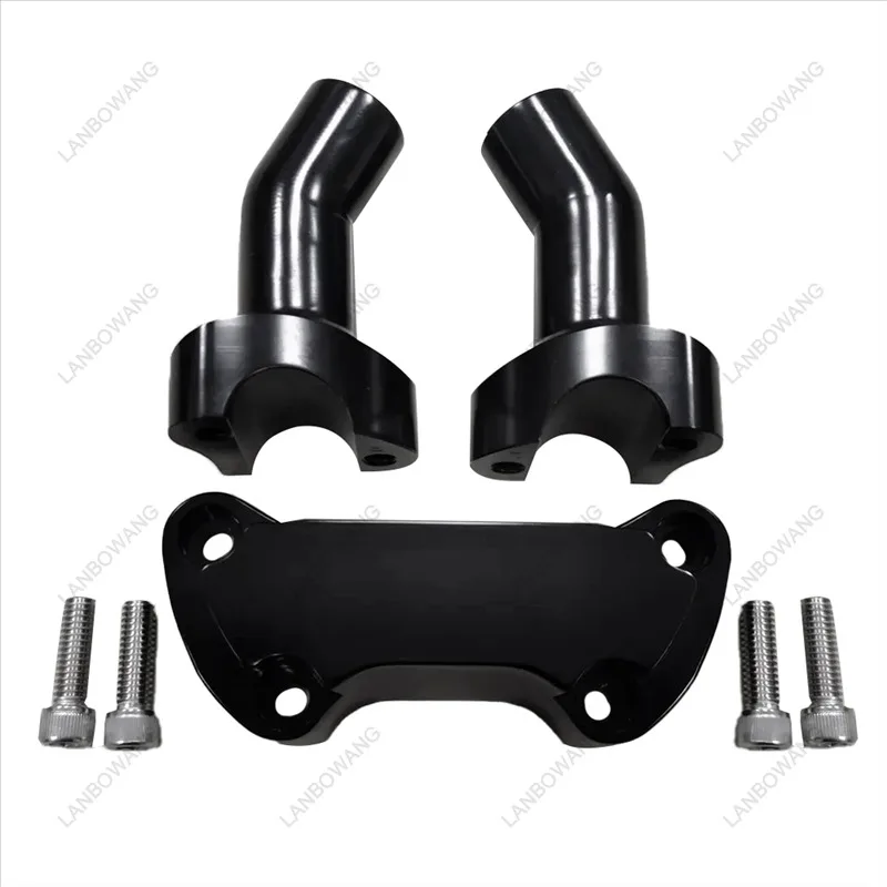 3.5 Inch Handlebar Riser With Top Clamp, 1 Inch Bar Kit For Sportster XL Softail Dyna Motorcycle