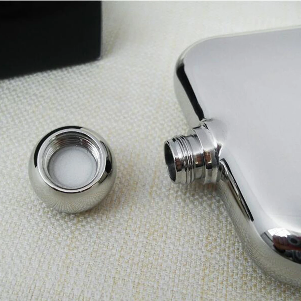 Outdoor Portable Hip Flask 6oz Stainless Flagon Drinkware Leak-proof Barware for Men’s Fishing