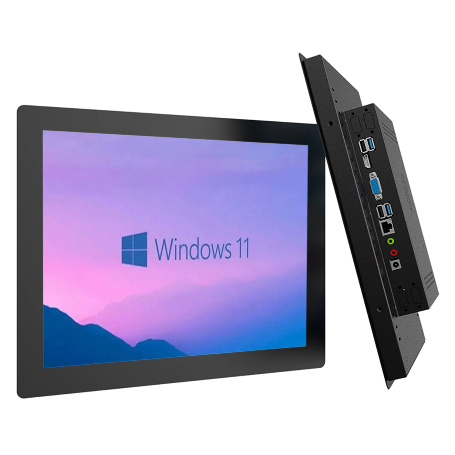 

18,5-дюймовый промышленный мини-планшетный компьютер с резистивным сенсорным экраном, моноблочный панельный ПК со встроенным Wi-Fi, Windows 10/11 Pro, разрешение 1366x768