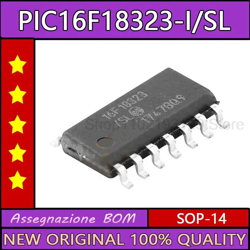 5PCS PIC16F18323-I/SL SOP-14 16F18323 Microcontroller IC Chip New Original