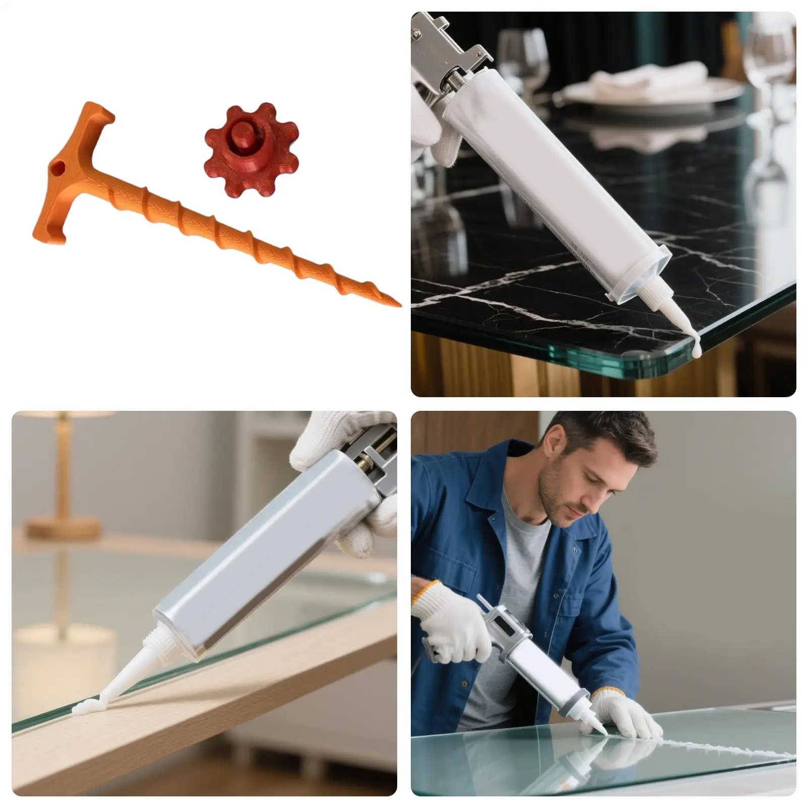 Couvercles de pointe de calfeutrage, impression 3D, Tube de calfeutrage, déboucheur de pointe pour applicateur de buse, préservation de la mousse d'air, pâte adhésive, coulis pour la maison