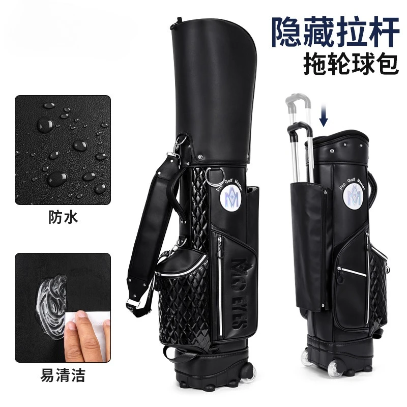 

Ladies Golf Bag with Wheels Ultra Lightweight Portable Travel Golf Club Carrier