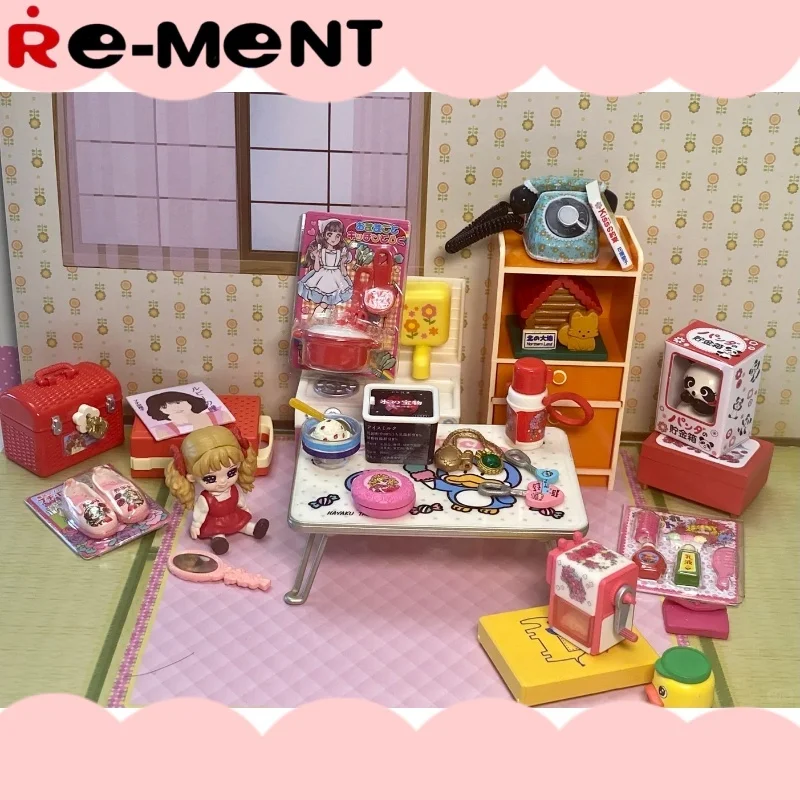 

In Stock Re-Ment Genuine Showa Retro Memories My Room Miniature Scene Collecte Action Model Blind Box Surprise Gifts