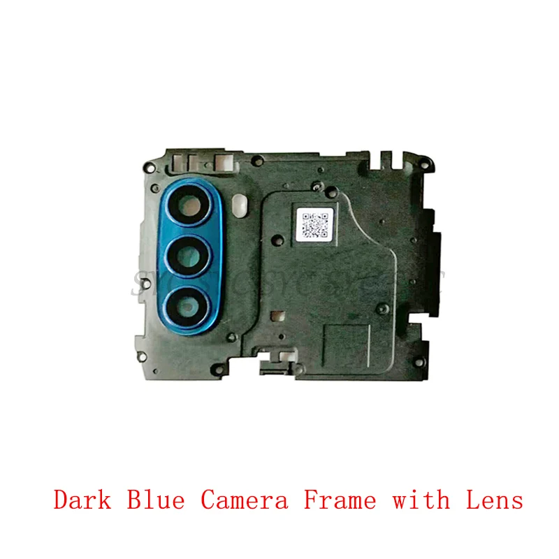 Back Rear Camera Lens Glass with Frame For Motorola Moto G51 5G Camera Lens Frame Repair Parts