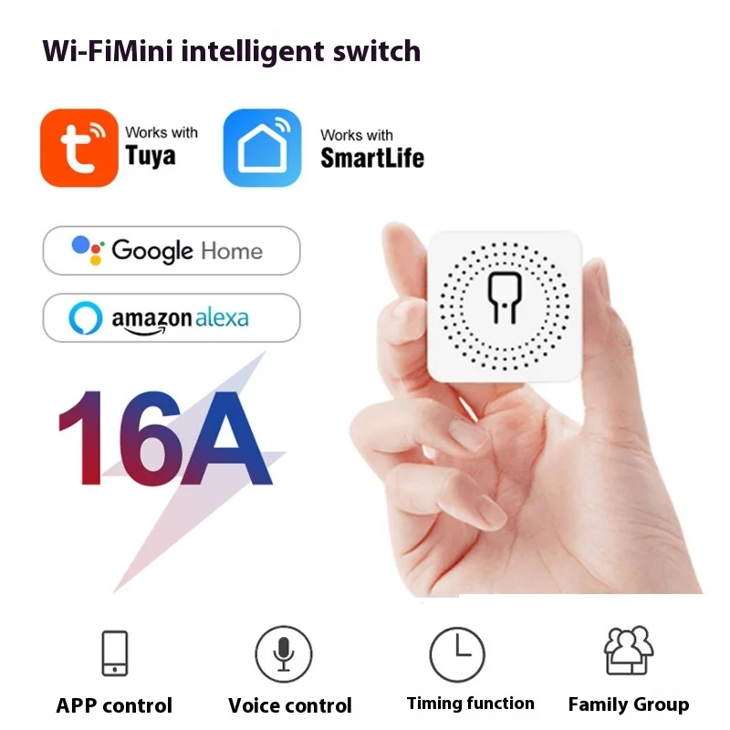 Tuya Smart WiFi สวิตช์ควบคุมคู่ - โมดูลรีโมทไร้สายขนาดเล็กสําหรับระบบอัตโนมัติในบ้านอัจฉริยะ