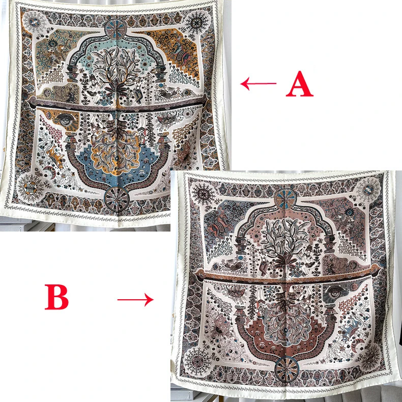 

Two Faced Printing Winter Warm Scarf 65CM Luxury Designers Square Bandanas Women Clothing Bag Accessories Christmas Lover Gift