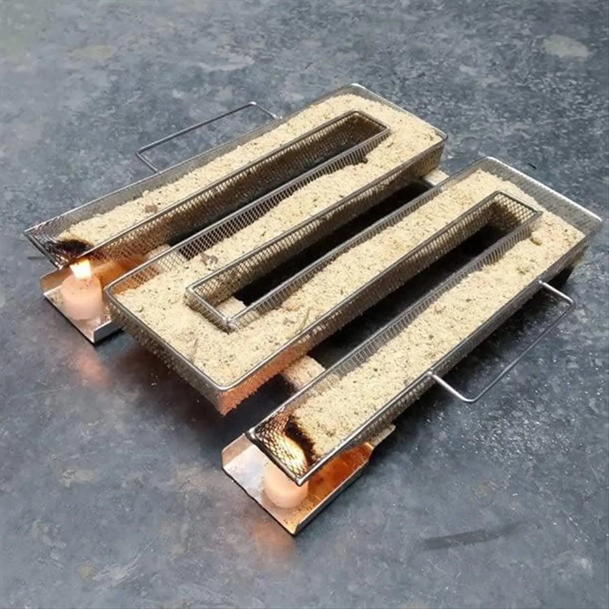 Pellet Smoker Tray Box for BBQ Grill 8.9 X 6.9 Inch for Cheese, Fish Grill Cooking Tools Accessories