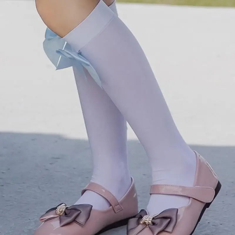 Y3NE BOWS SOCKS ALTES JAÇAS SOBRE SOBAS SOCAS PANTELAS SEER SILK STOCKS MENINAS AUNS MENINAS DO TUBO LONGO PO