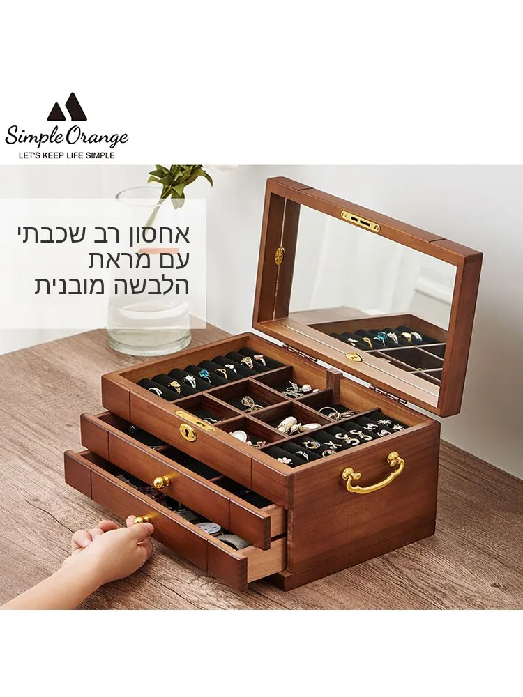 large-capacity-wood-jewelry-box-vintage-drawer-type-storage-box-wedding-gifts-accessories-organizer-handmade-wooden-box