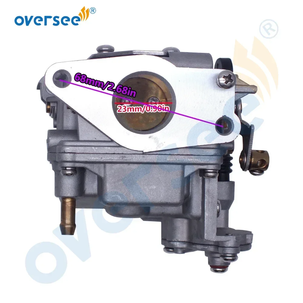 Oversee 66M-14301 Carburetor For Yamaha Outboard 4 Stroke 15hp F15 Parsun Hidea HDF20H F20 66M-14301-12 66M-14301-30 18-34600